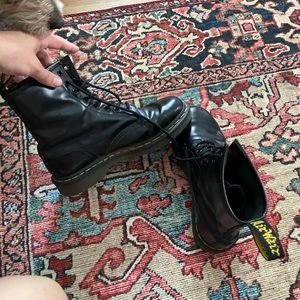 Vegan Leather Black Dr. Martens Women’s 8 Great Condition